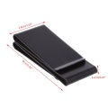 THINKTHENDO New Stainless Steel Slim Double-sided Money Clip Purse Wallet Credit Card ID Holder Men Women Clips 6x2.6x1.2cm