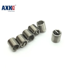 AXK 50pcs M8*1.0*1.5D Wire Thread Insert , M8 Screw Bushing , stainless steel Wire Screw Sleeve Thread Repair