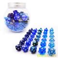 Bescon RPG Dice Set 35pcs Ocean Blue Set, DND Role Playing Game Dice 5X7pcs