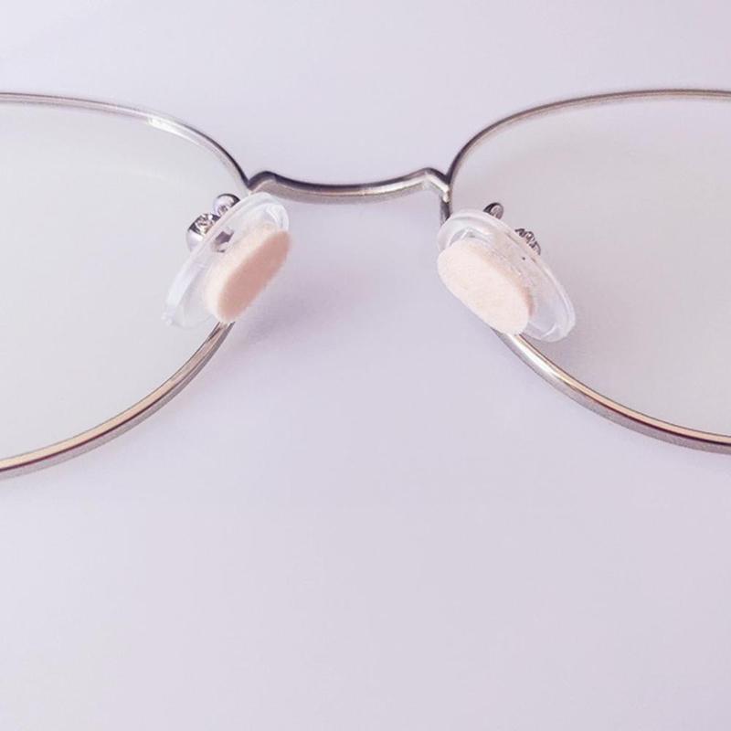 4 Pair Eyeglasses Nose Pads Non-slip Sponge Nose Pad Myopia Glasses Nose Pad Decompression Puff Men Women Eyewear Accessories