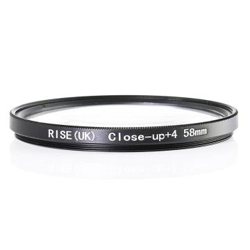 RISE(UK) 58mm Close-Up +4 Macro Lens Filter for Nikon Canon SLR DSLR Camera