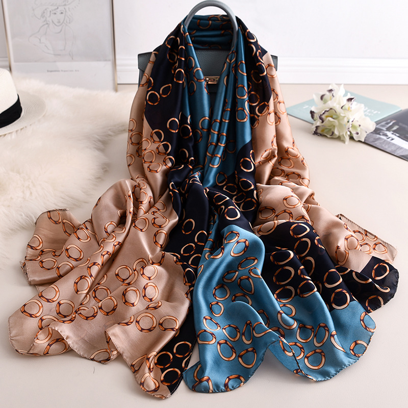 Three Color Splicing Women Scarf Luxury Designer Shawls and Wraps 2020 Best Seller Silk Scarves Large Pashmina Travel Blanket
