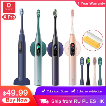 Global Version Oclean X Pro Sonic Electric Toothbrush Adult IPX7 Ultrasonic automatic Fast Charge Tooth Brush With Touch Screen