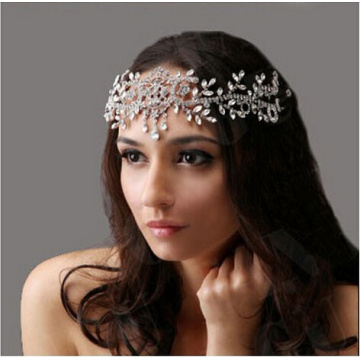 Angel Rhinestone Headband Wedding Crystal Hair Accessories Tiaras Crown Bridal Jewelry Wedding Forehead Hair Head Chain Jewelry