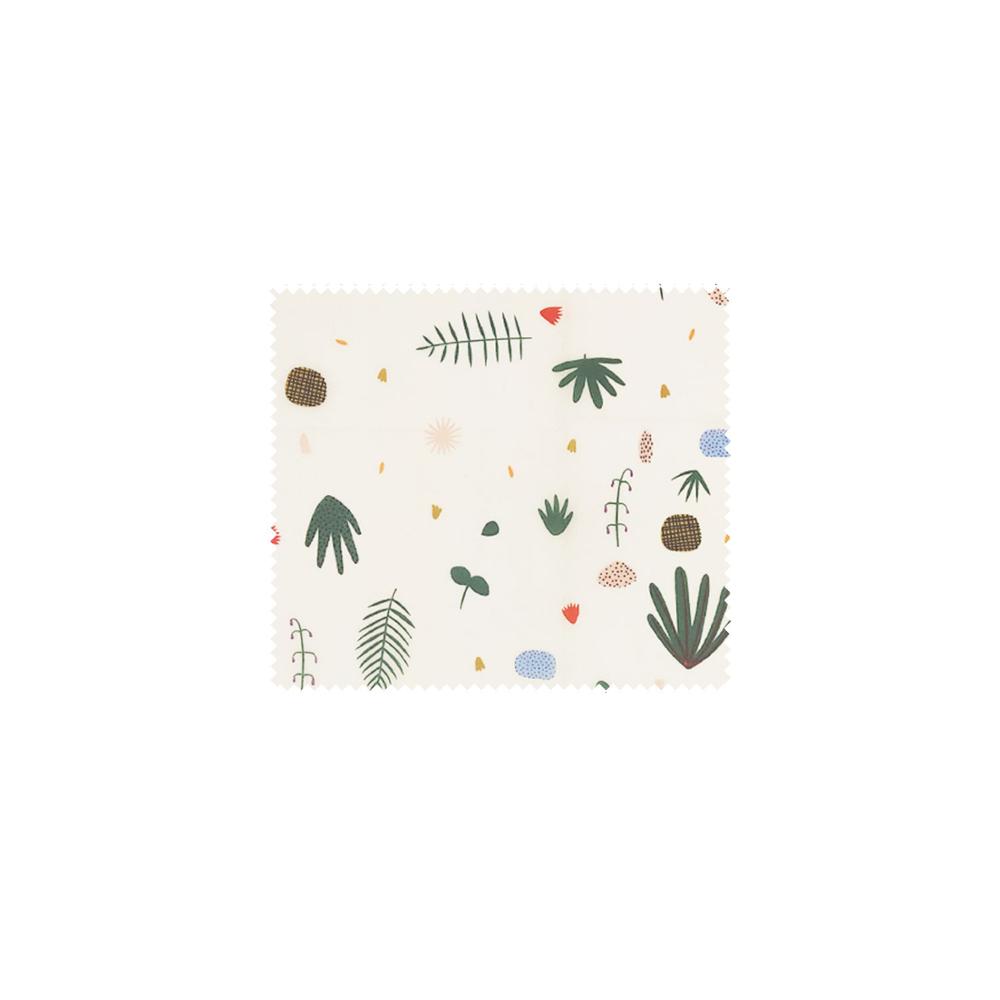 Visual Touch Leaves Print Cloth Natural Beeswax Wrap Organic Reusable Food Wraps Sandwich Storage Zero Waste Party Wrap