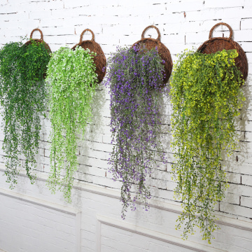 Artificial Fake Silk Flower Vine Garden Decoration Hanging Garland Plant Artificial Green Plants Home Garden Wedding Decoration