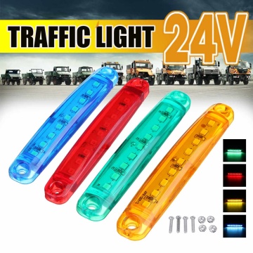 9 LED Tail Light Bar Strip Car Truck Rear Windshield Brake Stop Flowing Turn Signal Light Trailer Taillights Strip 4 Colors 24V