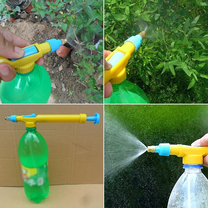 1pc Trolley Gun Mini Water Bottles Plastic Sprayer Head Pesticide Spraying Head Garden Bonsai Pressure Sprayer Agriculture Tools