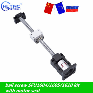 250mm - 1450mm 16mm BallScrew SFU1605 sfu1604 sfu1610 ball screw+BF12 BK12 NAME 23 24 Motor seat +Coupler for cnc router