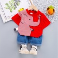 Baby suit Summer fashion kids Baby Clothing Set for Boys Cute Casual Clothes Set printing Top Shorts infant Suits Kids Clothes