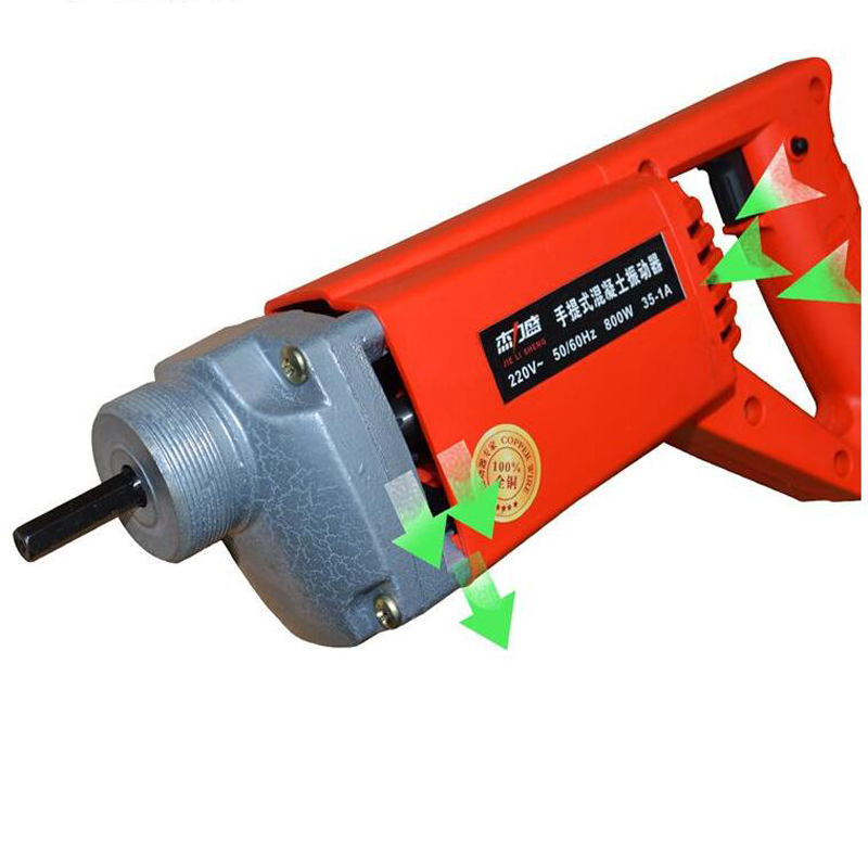 1pc 35-1A CONCRETE VIBRATOR 35MM STABLE VOLTAGE 800W MOTOR SIMPLE TO HANDLE Construction Tools