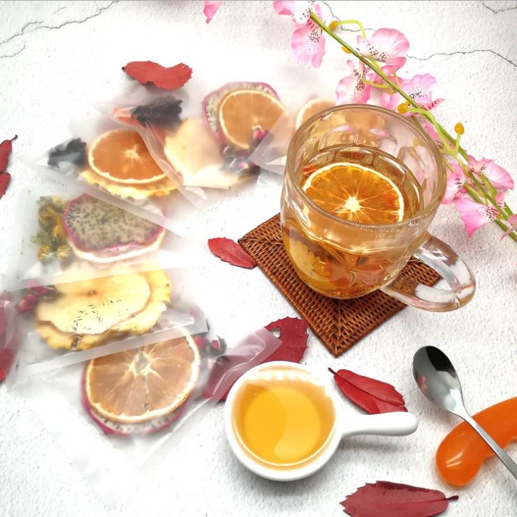 Handmade organic Fruit Tea/ Dried Orange/ Dried Pineapple/Dried Pears/ Dried Pitaya