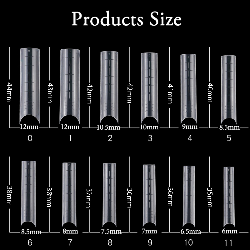 120/60pcs Clear Nail Forms Nail System Quick Building Gel Mold Tips Nail Extension Form 1pcs Clip UV Gel Mold For Nail Extend