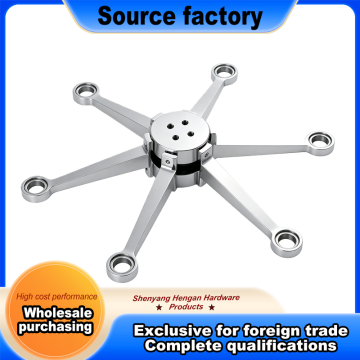 High Strength 6-Way Curtain Wall Spider