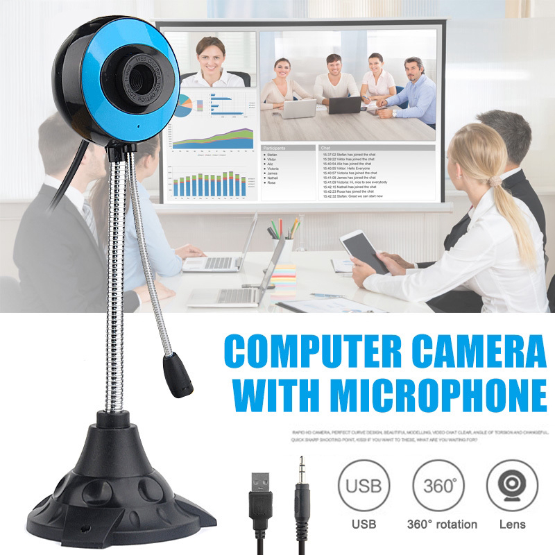 USB 2.0 Camera HD Computer Camera Webcam For Webcast Video Conference Web Cam With Built-in Microphone For PC Laptop Video Call