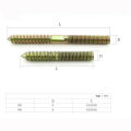 M6 M8 Hanger Bolts Double Ended Thread Lag Screws Wood Screws Furniture Fixing Self Tapping Screws Color Zinc Plated
