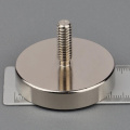 194lb High Magnet Strong Large Neodymium Magnets Power Fixed Magnetic Material Base Base with 1/4''-20 Male Threaded Stud