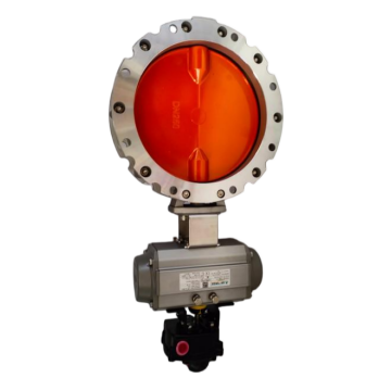 Electric pair clip butterfly valve