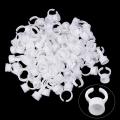 300PCS Disposable Tattoo Rings Cups Medium Makeup Rings Tattoo Glue Holder Tattoo Ink Ring Adhesive Makeup tattoo supplier