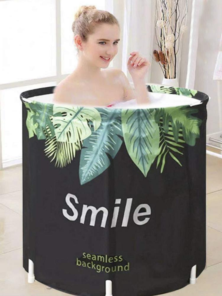 Portable Foldable Bathtub High quality Thickened Adult Inflatable Bathtub Home Single SPA Massage Pool Plastic Bathing Bucket