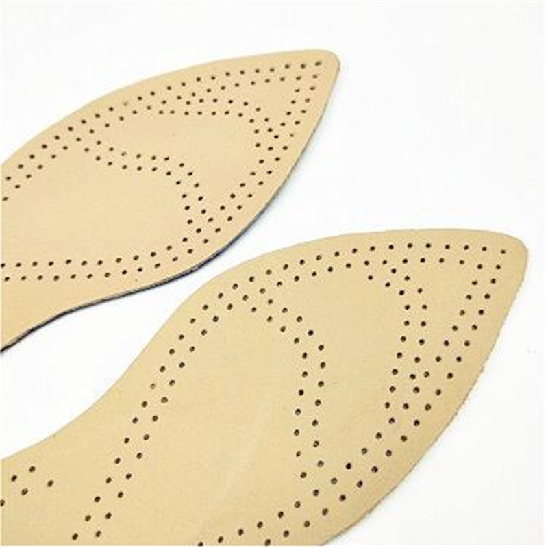 Women Leather Insoles for Ladies Flat Head Tip Head High Heels Boots Ultra Thin PigSkin Shoe Pad Comfortable Inserts Soles
