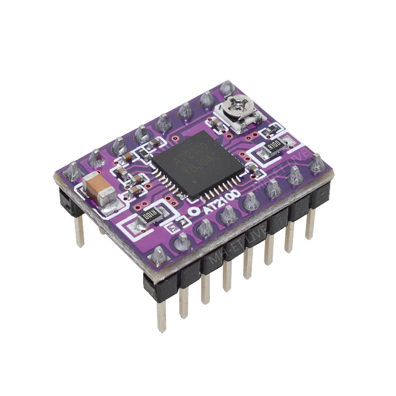 AT2100 Stepstick Stepper Motor Driver Module instead TMC2100 TMC2208 With Heat Sink Super Silent For 3D Printing Motherboard