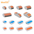 10pcs Electrical Cable Wire Connector Terminator Quick Wiring Connector Universal Compact Crimp Terminal Block Plug-in Splitter