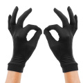 Elegant ladies high quality 100 silk knit gloves summer anti-UV thin section breathable sleep moisturizing gloves A60