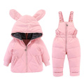 2020 New 2 Pcs Set Baby winter Suit Infant cold-proof down jacket cartoon Baby Girl snowsuit coat warm children's clothing 0-4Y