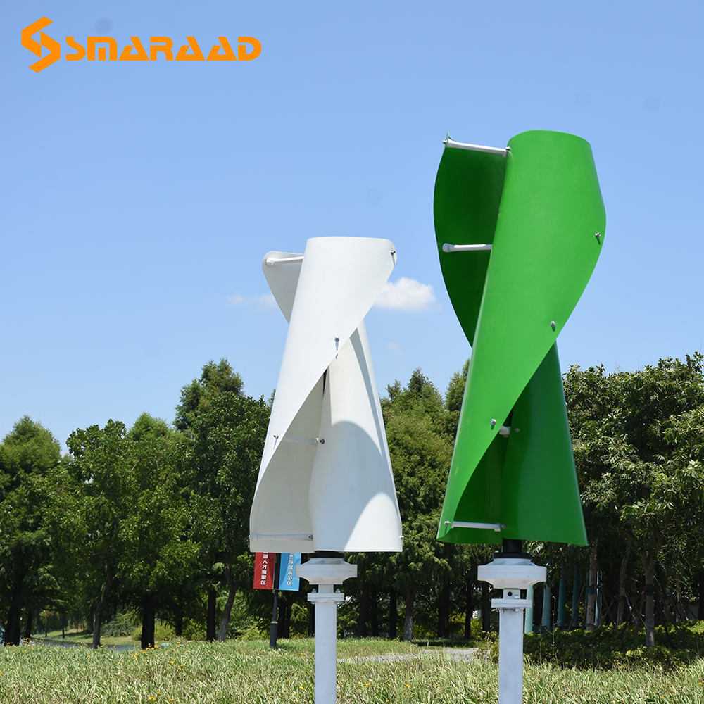 SMARAAD New Energy Windmill 300w 400w 600w Vertical Wind Turbine Generator 12v 24v 48v Maglev Generator With MPPT Controller