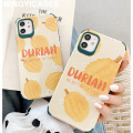 For IPhone 11 Pro Max Phone Cover Summer Cute Fresh Durian Fruit Case for IPhone X XS Max Xr 7 8 Plus TPU+PU Protective Case