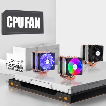 6 copper tube double tower high efficiency cooling fan for LGA 1155 1356 1156 1366 2011 And AMD cpu