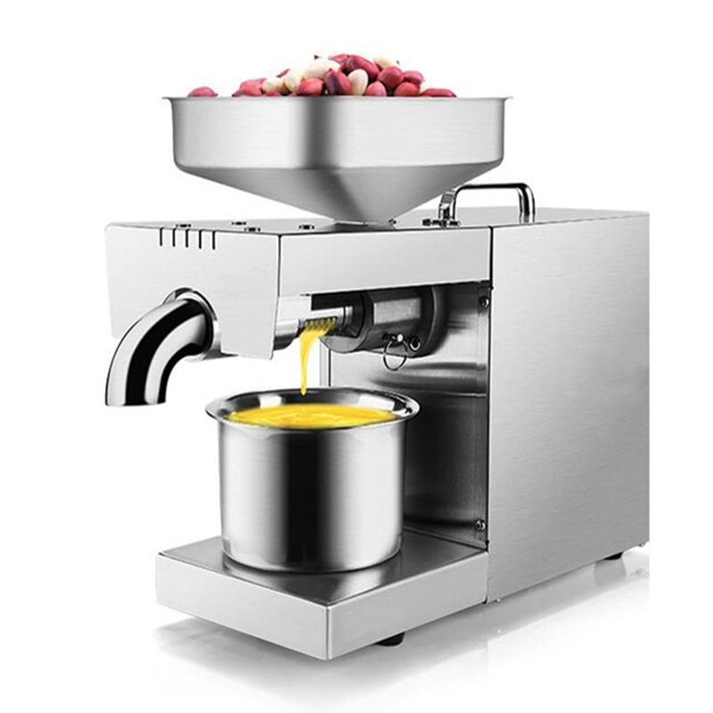 Stainless Steel Automatic Small Seed Oil Extractor Machine, Cold sesame Oil Pressed Expeller, Peanut ,Soybean Oil Press Machine