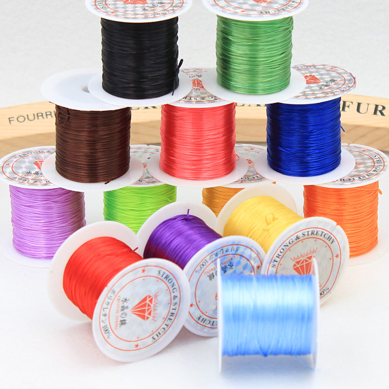 15 colors available 8Yards/roll Crystal line Rubber Nylon Cords/String Chinese Knot Cord DIY Bracelet Jewelry Findings