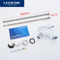 LEDEME Bidet Faucet Finished Deck Mounted Brass Bathroom Adjustable Single Hole Mixer Hot And Cold Tap Bidet Faucet L5003W