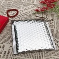 50Pc Packaging Shipping Bubble Mailers Gold Paper Padded Envelopes Gift Bag Bubble Mailing Envelope Bag 15x13Cm+4Cm