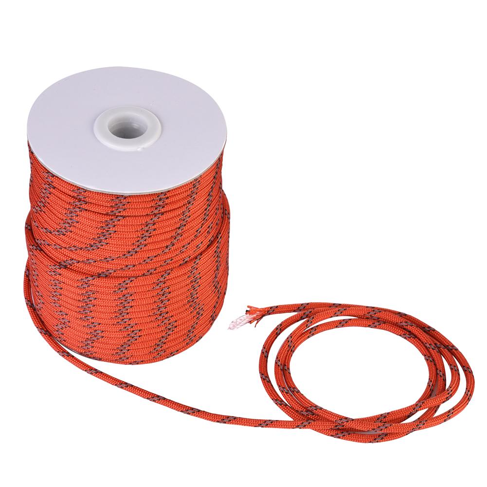 4MM Diameter 20/30/50m Reflective String Windproof Tent Rope Guy Line For Camping Tent Camping Rope Reflective Guy Ropes For Ten
