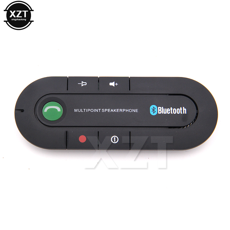 Super Speakerphone Wireless Bluetooth Handsfree Car Kit Sun Visor Clip MP3 Music Player For SmartPhone Dual Phones Connection