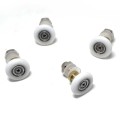 SMOOTH SET OF 8 SHOWER DOOR ROLLERS RUNNERS WHEELS PULLERS 27 x 5.5mm, set of 8