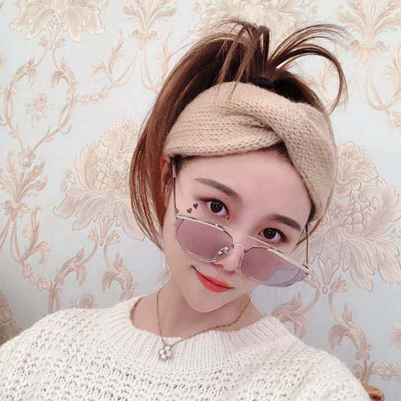Vintage accessories Wool knitting winter fall tiara soft headband elastic hair head bands opaska do wlosow bandeau headbands
