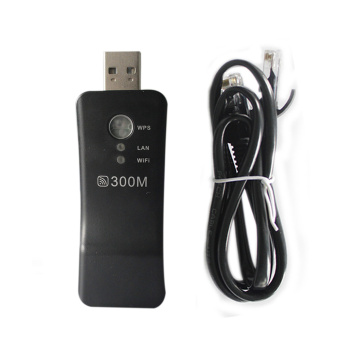 NOYOKERE 300Mpbs Portable Wireless WiFi Smart TV Network Adapter Universal HDTV RJ45 Repeater AP USB WPS