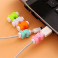10pcs Silicone Cable Organizer Office Stationary Desk Set Accessories Supplies USB Data Wrap Cord Winder Wire Protector Holder