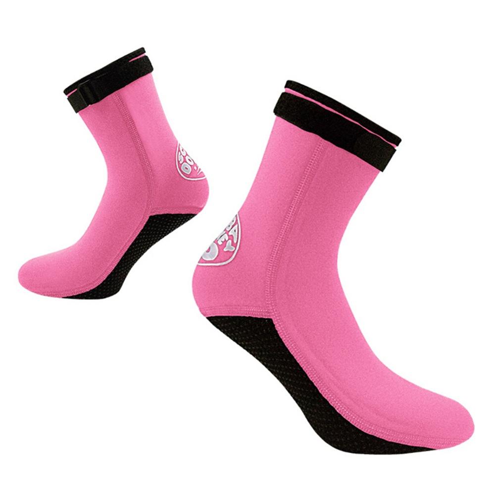 Diving Socks 3mm Neoprene Water Shoes Anti-slip Warm Beach Booties Snorkeling for Adult