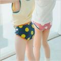 Big wave dot triangle cotton shorts for boys and girls children underwear 5 pcs/lot