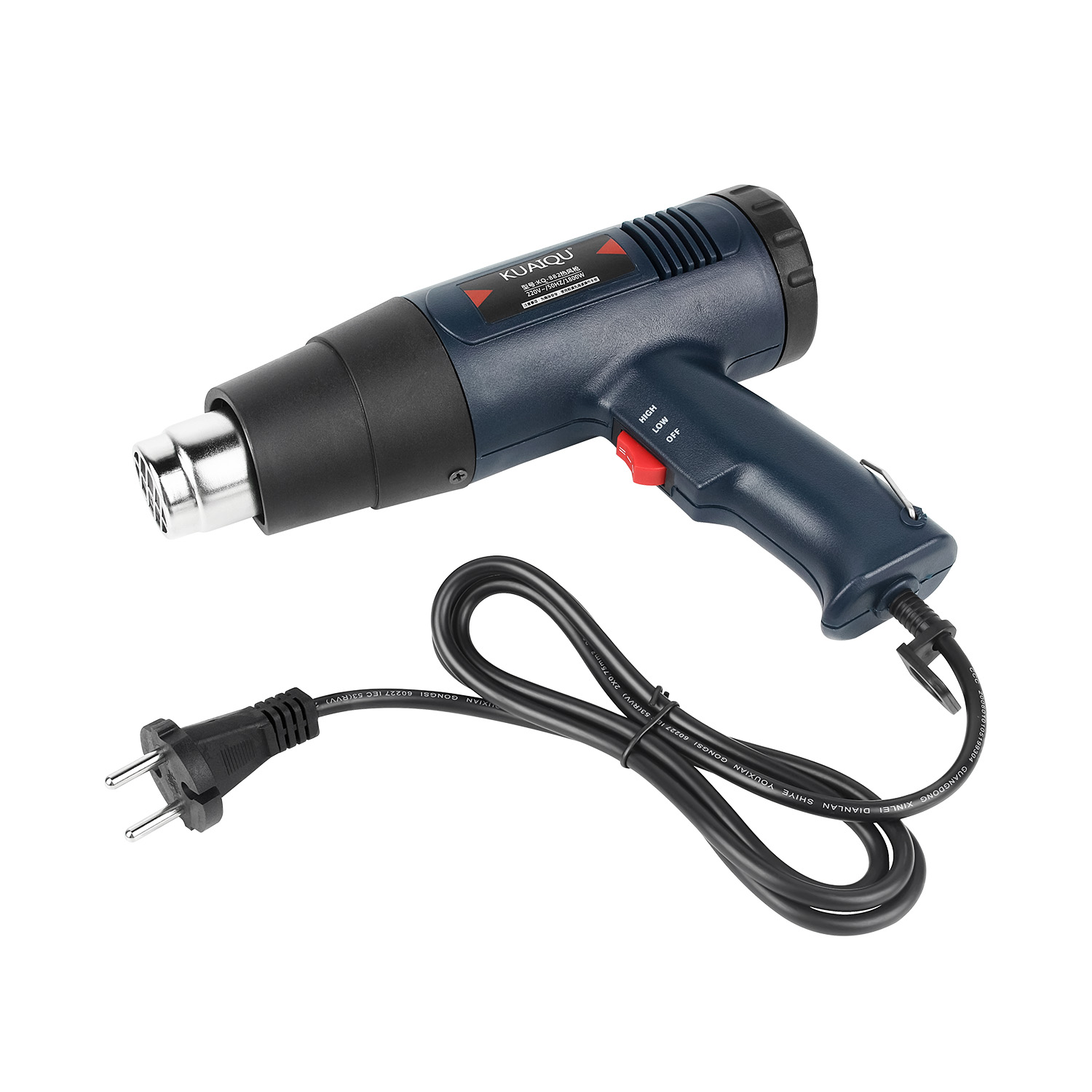 Professional Electric Hot Air Gun Temperature-controlled Building Hair dryer Heat gun Soldering Tools Adjustable + Nozzle