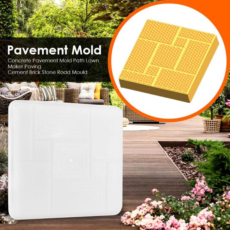 Plastic Concrete Paving Molds Garden Paths Maker Walk DIY Road Cement Mold Bricks Pavement Stone Road Paving Moulds Garden Tools