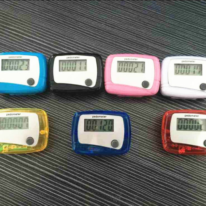 LCD Pedometer Clip Portable Training Distance Calculation Sports Walking Steps Health Sport Equipment with Belt Outdor Pedometer