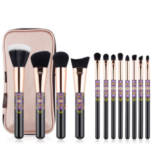 12pcs soft fiber brushes OEM makeup brushes set