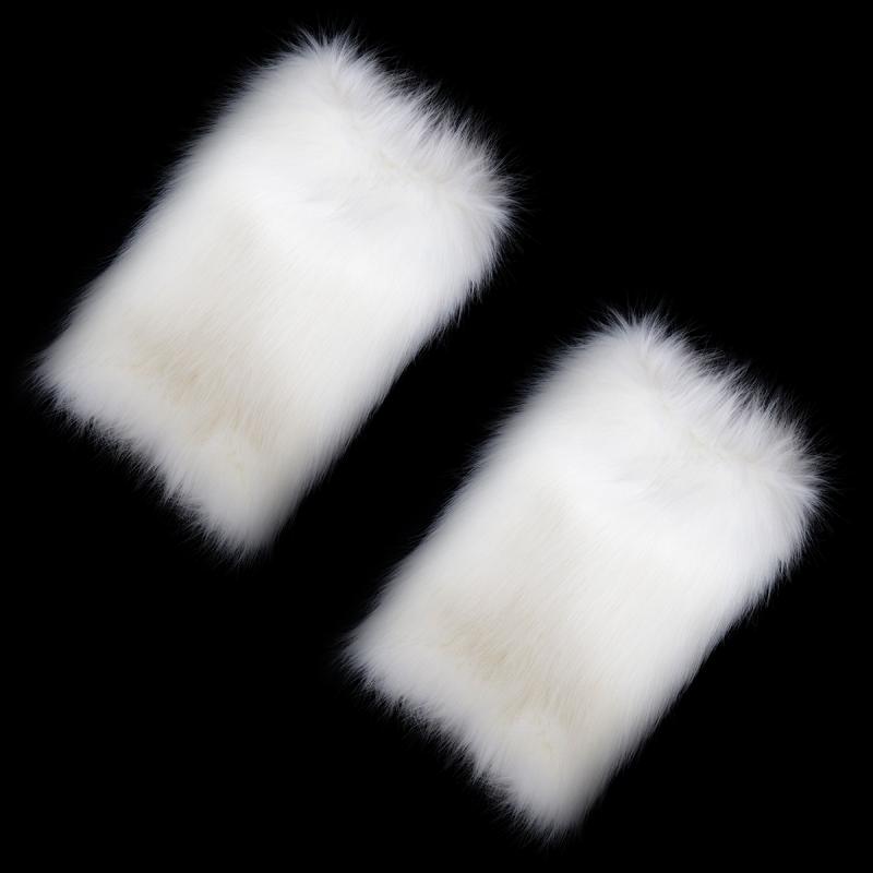 White Sexy Fetish Maid Pet Play Game Costume Set Furry Head Piece, Pet Paw ,Leg Piece ,Fox Tail Female Slave Puppy Roleplay