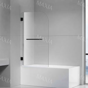 Black Type 1 Bathroom Shower Screen